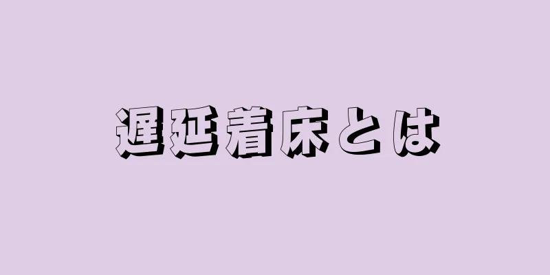 遅延着床とは