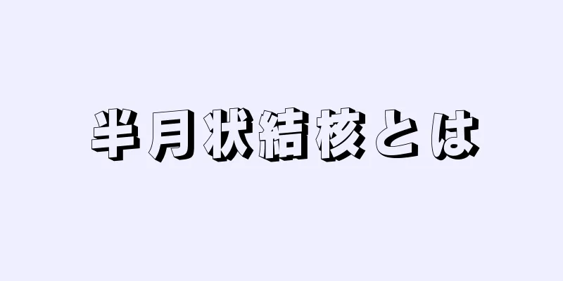 半月状結核とは
