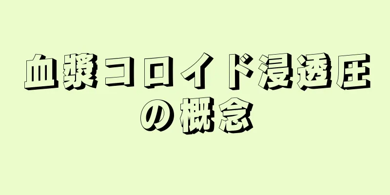 血漿コロイド浸透圧の概念