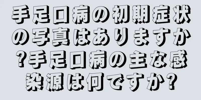 手足口病の初期症状の写真はありますか?手足口病の主な感染源は何ですか?